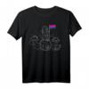 Astronaut Moon Bisexual Flag Space T-Shirt – LGBTQ Pride, Support & Ally Geschenk für Bisexuelle & Unterstützer