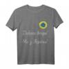 We Are From Ukraine! Sonnenblume Retro Floral Ukrainische Flagge T-Shirt für Patriotische Anlässe & Geschenke