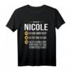 Nicole Vorname Geschenk-Idee Geburtstag - Personalisierte Namensgeschenke & lustiges T-Shirt für Frauen, Mama & beste Freundin