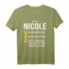 Nicole Vorname Geschenk-Idee Geburtstag - Personalisierte Namensgeschenke & lustiges T-Shirt für Frauen, Mama & beste Freundin
