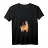 Damen Faultier & Alpaka Schlafshirt mit V-Ausschnitt – Lustiges und bequemes Geschenk für Geburtstag & Weihnachten