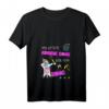 Damen JGA Party T-Shirt mit V-Ausschnitt – Lustiges Unicorn Gruppenshirt für Junggesellinnenabschied, Polterabend & Hochzeit