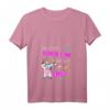 Damen JGA Party T-Shirt mit V-Ausschnitt – Lustiges Unicorn Gruppenshirt für Junggesellinnenabschied, Polterabend & Hochzeit