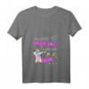 Damen JGA Party T-Shirt mit V-Ausschnitt – Lustiges Unicorn Gruppenshirt für Junggesellinnenabschied, Polterabend & Hochzeit