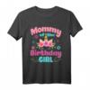 Mommy of The Birthday Girl Unicorn Flower T-Shirt – Perfektes Geschenk für Mütter, Schwestern, Tanten & Familienfeiern zu Geburtstag, Muttertag, Weihnachten & Neujahr