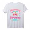 Mommy of The Birthday Girl Unicorn Flower T-Shirt – Perfektes Geschenk für Mütter, Schwestern, Tanten & Familienfeiern zu Geburtstag, Muttertag, Weihnachten & Neujahr