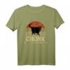 Vintage Chonk Cat Meme - Oh Lawd He Comin T-Shirt | Lustiges Katzen Meme Geschenk für Freunde & Katzenliebhaber