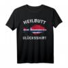 Heilbutt Glücksshirt mit Norwegen Flagge – Angler Reise Geschenk für Norwegen-Fans, Fischliebhaber & Natururlauber