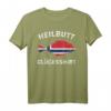 Heilbutt Glücksshirt mit Norwegen Flagge – Angler Reise Geschenk für Norwegen-Fans, Fischliebhaber & Natururlauber