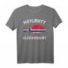 Heilbutt Glücksshirt mit Norwegen Flagge – Angler Reise Geschenk für Norwegen-Fans, Fischliebhaber & Natururlauber