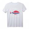 Heilbutt Glücksshirt mit Norwegen Flagge – Angler Reise Geschenk für Norwegen-Fans, Fischliebhaber & Natururlauber