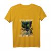 Damen T-Shirt mit böser Katze & Kaffee – Humorvolles Guten Morgen Spruch, Dünnes Eis V-Ausschnitt