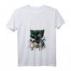 Damen T-Shirt mit böser Katze & Kaffee – Humorvolles Guten Morgen Spruch, Dünnes Eis V-Ausschnitt