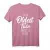 Twins Matching Shirt für Geburtstag & Geschwister - Lustiges Oldest Twin T-Shirt mit Spruch für Bruder oder Schwester