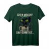 Guten Morgen? Ganz dünnes Eis... Böse Katze & Kaffee T-Shirt - Humorvolles Shirt für Morgenmuffel und Katzenliebhaber