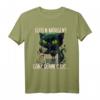 Guten Morgen? Ganz dünnes Eis... Böse Katze & Kaffee T-Shirt - Humorvolles Shirt für Morgenmuffel und Katzenliebhaber