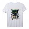 Guten Morgen? Ganz dünnes Eis... Böse Katze & Kaffee T-Shirt - Humorvolles Shirt für Morgenmuffel und Katzenliebhaber