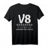 HapOwl Autoliebhaber T-Shirt – V8 Motor, American Muscle Cars, Tuning & Geschenkidee für Auto Enthusiasten