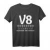 HapOwl Autoliebhaber T-Shirt – V8 Motor, American Muscle Cars, Tuning & Geschenkidee für Auto Enthusiasten