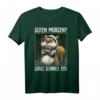 Guten Morgen? Ganz dünnes Eis! Lustiges Kaffee Spruch T-Shirt für Morgenmuffel, Schichtarbeiter & Katzenliebhaber