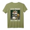 Guten Morgen? Ganz dünnes Eis! Lustiges Kaffee Spruch T-Shirt für Morgenmuffel, Schichtarbeiter & Katzenliebhaber
