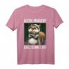 Guten Morgen? Ganz dünnes Eis! Lustiges Kaffee Spruch T-Shirt für Morgenmuffel, Schichtarbeiter & Katzenliebhaber