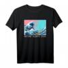 The Great Wave off Kanagawa - Grunge Aesthetic T-Shirt, Japanische Kunst & Vaporwave Style für kreative Looks