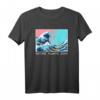 The Great Wave off Kanagawa - Grunge Aesthetic T-Shirt, Japanische Kunst & Vaporwave Style für kreative Looks