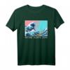 The Great Wave off Kanagawa - Grunge Aesthetic T-Shirt, Japanische Kunst & Vaporwave Style für kreative Looks