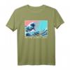The Great Wave off Kanagawa - Grunge Aesthetic T-Shirt, Japanische Kunst & Vaporwave Style für kreative Looks