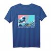 The Great Wave off Kanagawa - Grunge Aesthetic T-Shirt, Japanische Kunst & Vaporwave Style für kreative Looks