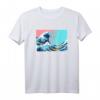 The Great Wave off Kanagawa - Grunge Aesthetic T-Shirt, Japanische Kunst & Vaporwave Style für kreative Looks