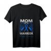 Damen Mom Of A Warrior Diabetes Awareness T1D T2D Engelsflügel T-Shirt mit V-Ausschnitt – Unterstützung für Diabetes-Krieger & Überlebende