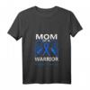 Damen Mom Of A Warrior Diabetes Awareness T1D T2D Engelsflügel T-Shirt mit V-Ausschnitt – Unterstützung für Diabetes-Krieger & Überlebende