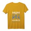 Damen Mom Of A Warrior Diabetes Awareness T1D T2D Engelsflügel T-Shirt mit V-Ausschnitt – Unterstützung für Diabetes-Krieger & Überlebende
