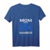 Damen Mom Of A Warrior Diabetes Awareness T1D T2D Engelsflügel T-Shirt mit V-Ausschnitt – Unterstützung für Diabetes-Krieger & Überlebende