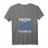 Damen Mom Of A Warrior Diabetes Awareness T1D T2D Engelsflügel T-Shirt mit V-Ausschnitt – Unterstützung für Diabetes-Krieger & Überlebende
