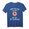 Lustiges 11. Geburtstag T-Shirt für Kinder mit Donut-Motiv – Perfektes Geschenk für den besonderen Tag