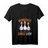 Damen Verrückte Gänse Lady Gänse T-Shirt mit V-Ausschnitt – Lustiges Geschenk für Bäuerinnen, Gänsebesitzerinnen & Tierliebhaber zu Geburtstag & Weihnachten