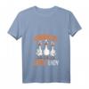 Damen Verrückte Gänse Lady Gänse T-Shirt mit V-Ausschnitt – Lustiges Geschenk für Bäuerinnen, Gänsebesitzerinnen & Tierliebhaber zu Geburtstag & Weihnachten