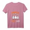 Damen Verrückte Gänse Lady Gänse T-Shirt mit V-Ausschnitt – Lustiges Geschenk für Bäuerinnen, Gänsebesitzerinnen & Tierliebhaber zu Geburtstag & Weihnachten