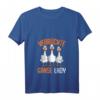Damen Verrückte Gänse Lady Gänse T-Shirt mit V-Ausschnitt – Lustiges Geschenk für Bäuerinnen, Gänsebesitzerinnen & Tierliebhaber zu Geburtstag & Weihnachten