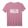Halt die Fresse T-Shirt – Lustiges Ironie- und Sarkasmus-Shirt als Geschenkidee für Humorvolle und Selbstbewusste
