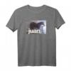 Juan Meme Horse auf dem Balkon Meme T-Shirt – Lustiges Meme-Shirt für Gen Z, Humor und Trendsetters