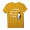 Achtung wer viel Bier trinkt wird Fett wie eine Schwalbe T-Shirt – Lustiges Partyshirt mit Warnung vor Alkohol und Übergewicht für Bierfans