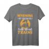Über Züge reden - Zug-Fans & Eisenbahner Geschenk T-Shirt für Eisenbahner, Lokführer & Modellbahnliebhaber