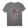 Lustiges HapOwl T-Shirt für Frauen - Als Gott mich vor 40 Jahren schuf, grinste er, das wird lustig - Perfektes Geschenk für Tochter, Mutter, Schwester oder Freundin