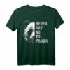 Never Say No To Panda - Weißes und Schwarzes Panda Punkte T-Shirt für Tierliebhaber, Zoo-Fans & Trendsetter