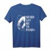 Never Say No To Panda - Weißes und Schwarzes Panda Punkte T-Shirt für Tierliebhaber, Zoo-Fans & Trendsetter