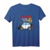 Kinder Geburtstagsshirt 6 Jahre Polizei Auto - Geburtstagsoutfit mit Slogan 'Alarm, ich bin schon Sechs' für Jungen, Party & Kindergarten